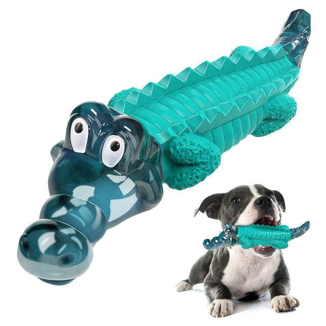 Buy one get one free: Blue Alligator Dog Chew Toy For Aggressive Chewers