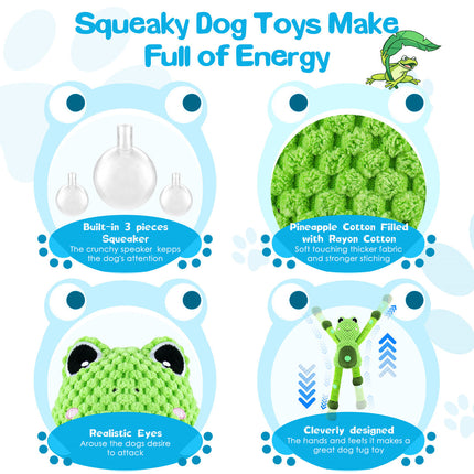 Fuufome Frog Squeak plush dog toy main figure 3