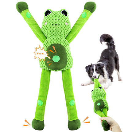 Fuufome Frog Squeak plush dog toy main figure 1