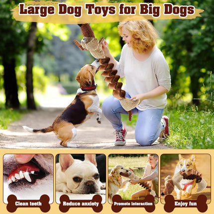 Fuufome Stretchable dog squeak plush dog toy