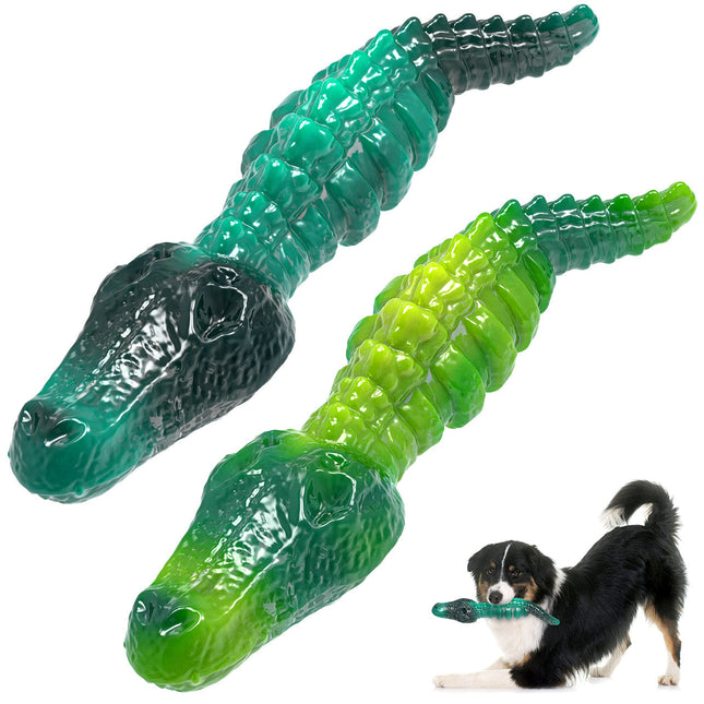 Fuufome crocodile fossil two-piece dog chew toy main Figure 1